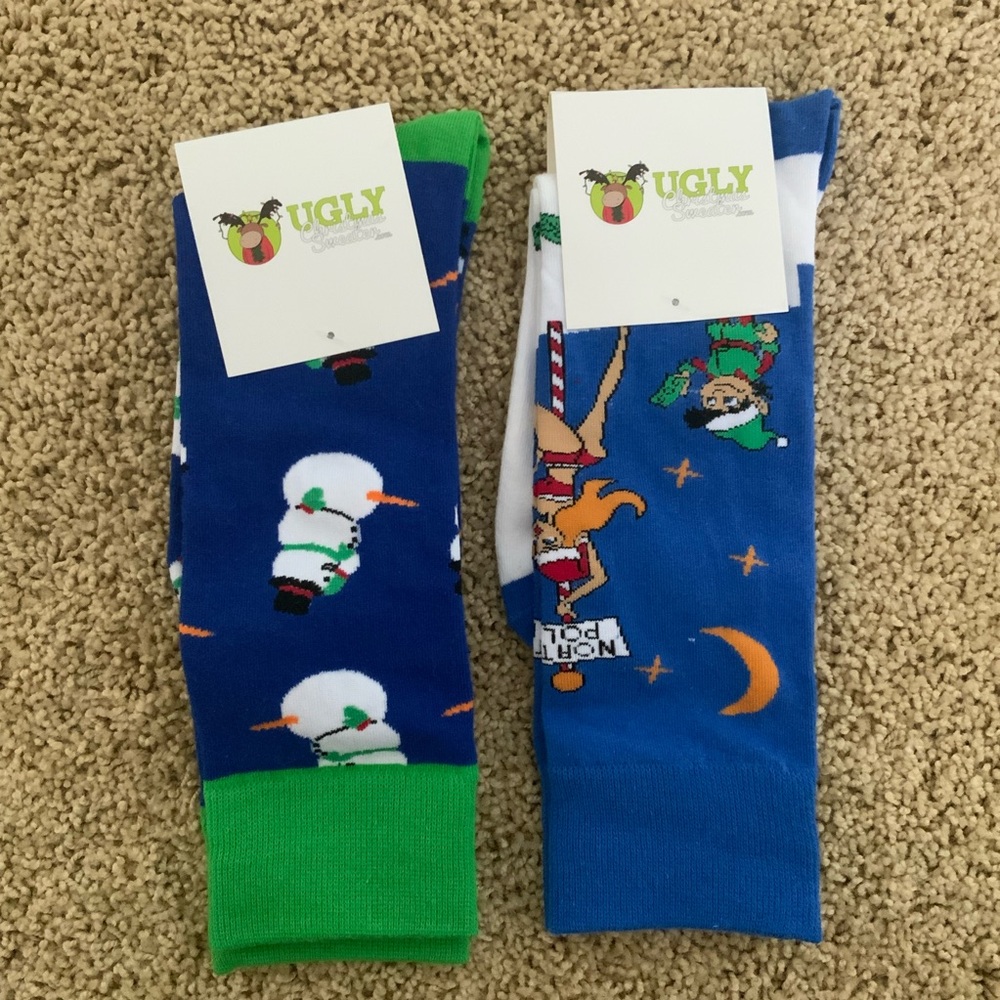Ugly Christmas Sweater Socks
